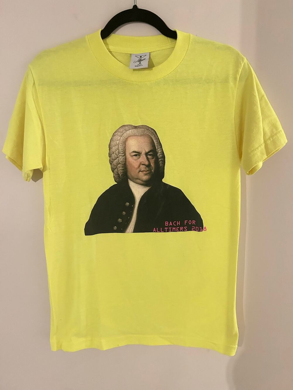 Alltimers Bach For All Timers 2018 Yellow Graphic Tee Shirt Men's Small Skater